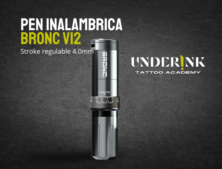 Pen inalámbrica BRONC V12 Wireless – Stroke regulable hasta 4 mm | Underinkacademy