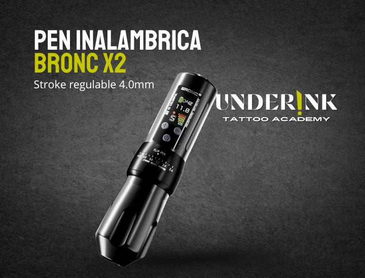 Pen inalámbrica BRONC X2 Wireless – Stroke regulable hasta 4 mm | Underinkacademy