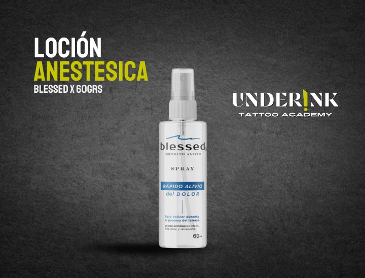 LOCIÓN ANESTESICA BLESSED X 60GRS | Underinkacademy