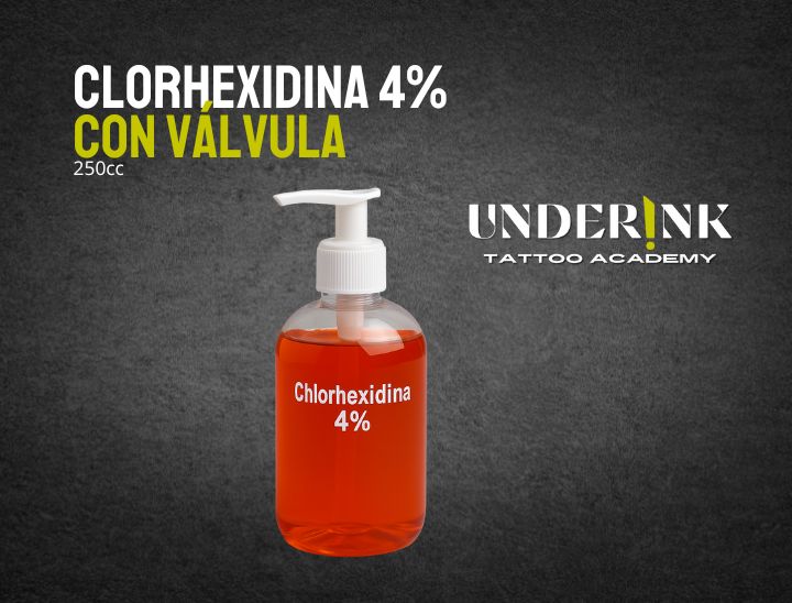 Clorhexidina 4% con válvula – Antiséptico profesional | Underinkacademy