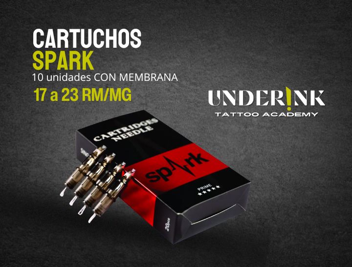 Cartuchos SPARK RM/MG (17 a 23) – Caja x10 unidades | Underinkacademy